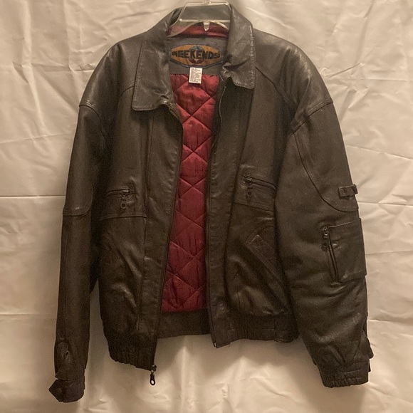 Weekends Jackets & Coats Vintage Weekends Xl Leather Jacket Poshmark